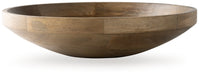 Ashley Furniture Clayburg Bowl, a stylish ceramic bowl with textured design, perfect for serving or decorative use.