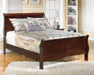 Alisdair Youth Bed by Ashley Furniture showing a modern wooden bed frame with a natural finish and simple design.
