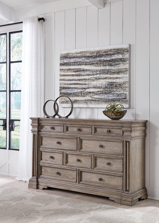 Ashley Furniture Blairhurst Dresser with sleek wood finish and multiple drawers for stylish bedroom storage.