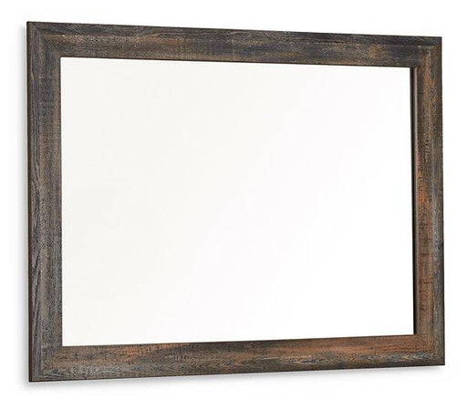 Ashley Furniture Drystan bedroom mirror with a sleek rectangular frame, perfect for adding style and functionality to a bedroom space.