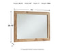 Hyanna dresser and mirror set by Ashley Furniture, showcasing a stylish wooden dresser with an attached matching mirror.
