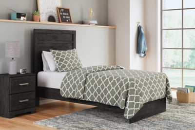 Ashley Furniture Belachime bedroom set with a modern bed frame, matching nightstands, and coordinating dresser in a stylish bedroom layout.