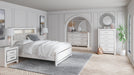 Ashley Furniture Altyra bedroom set with a bed, matching nightstands, and dresser in a modern, elegant design.