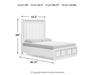 Ashley Furniture Chalanna bedroom set with a bed, nightstands, and matching furniture in a modern bedroom scene.