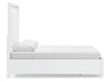 Ashley Furniture Chalanna bedroom set with a modern bed frame, nightstands, and matching decor in a stylish bedroom arrangement.