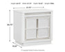 Ashley Furniture Chalanna bedroom set with a modern bed frame, matching nightstands, and a coordinated dresser in a stylish bedroom.