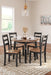 Ashley Furniture Gesthaven dining room set with a wooden table and matching chairs in a stylish, classic design.