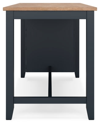 Ashley Furniture Gesthaven dining room set with a wooden table and matching chairs, elegant and suitable for a dining room.