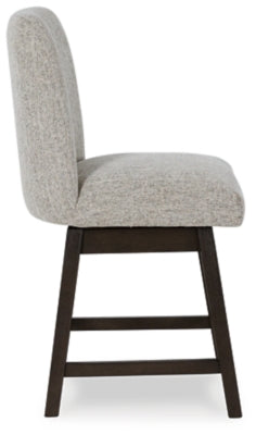Ashley Furniture dining room set with a wooden table and matching chairs, modern design for family meals.