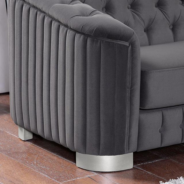 CASTELLON Loveseat, Dark Gray