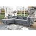 Amie Glam Gray Sectional w/Storage image