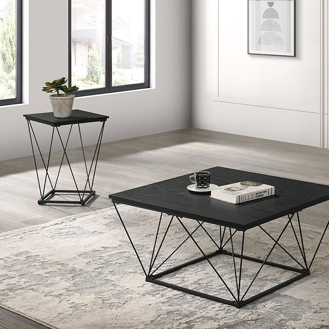 Whetstone 3 Pc. Table Set Black