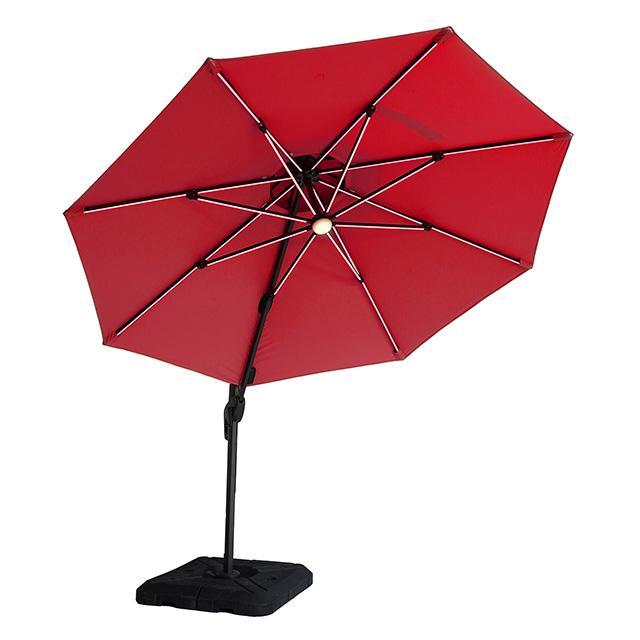 Xico 8 Ft Square Umbrella w/ Double Top w/ LED Light + 37" Large Base image