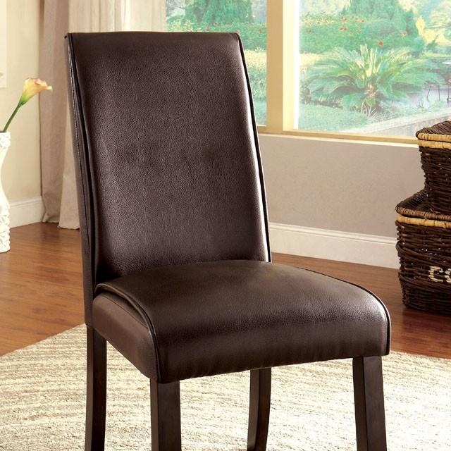 GLADSTONE I Dark Walnut Side Chair (2/CTN)