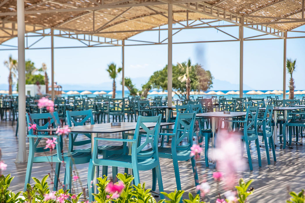 Zeus Set of 2 Stackable Armchair-Teal