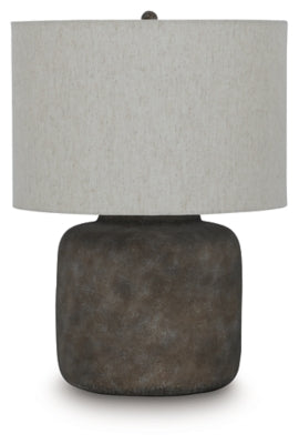 Ashley Furniture Zandophen table lamp with a sleek design, featuring a neutral-colored shade on a sturdy base.