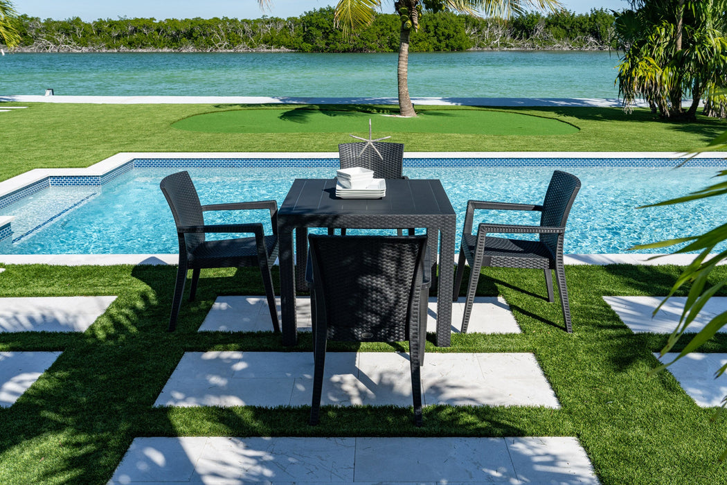 Montana 5-Piece Dining Set-Anthracite