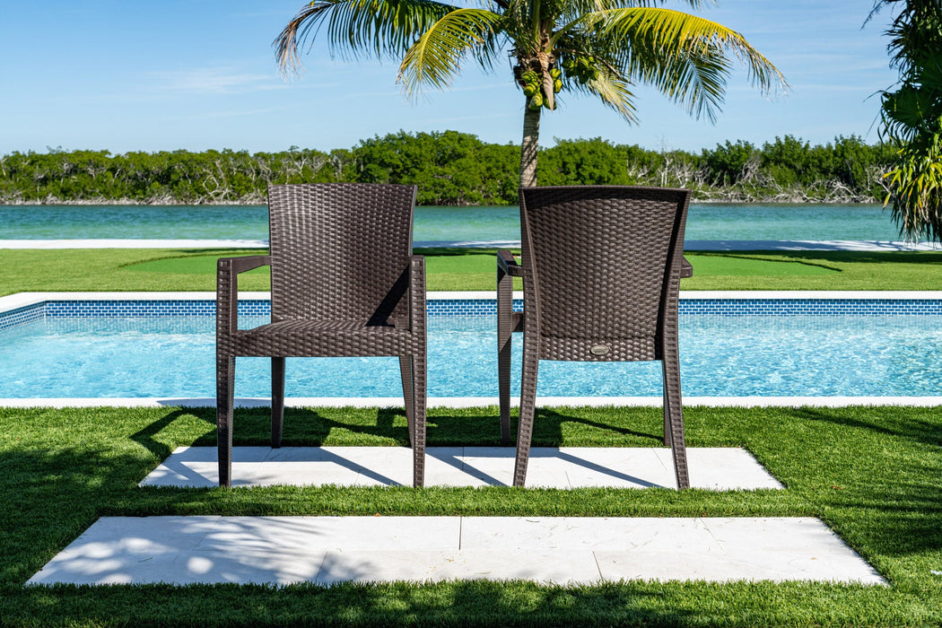 Montana Set of 2 Stackable Armchair-Brown