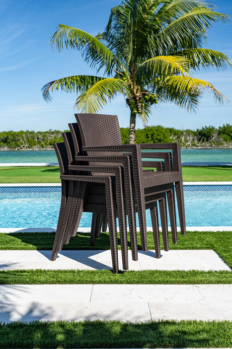 Montana Set of 2 Stackable Armchair-Brown