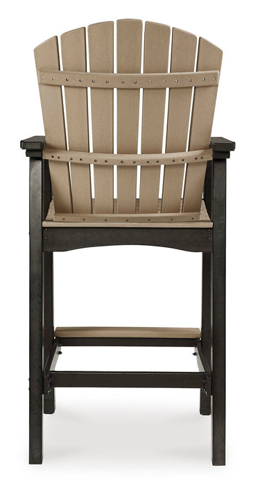 Ashley Furniture Fairen Trail outdoor dining set with a table and chairs, designed for outdoor patio dining.