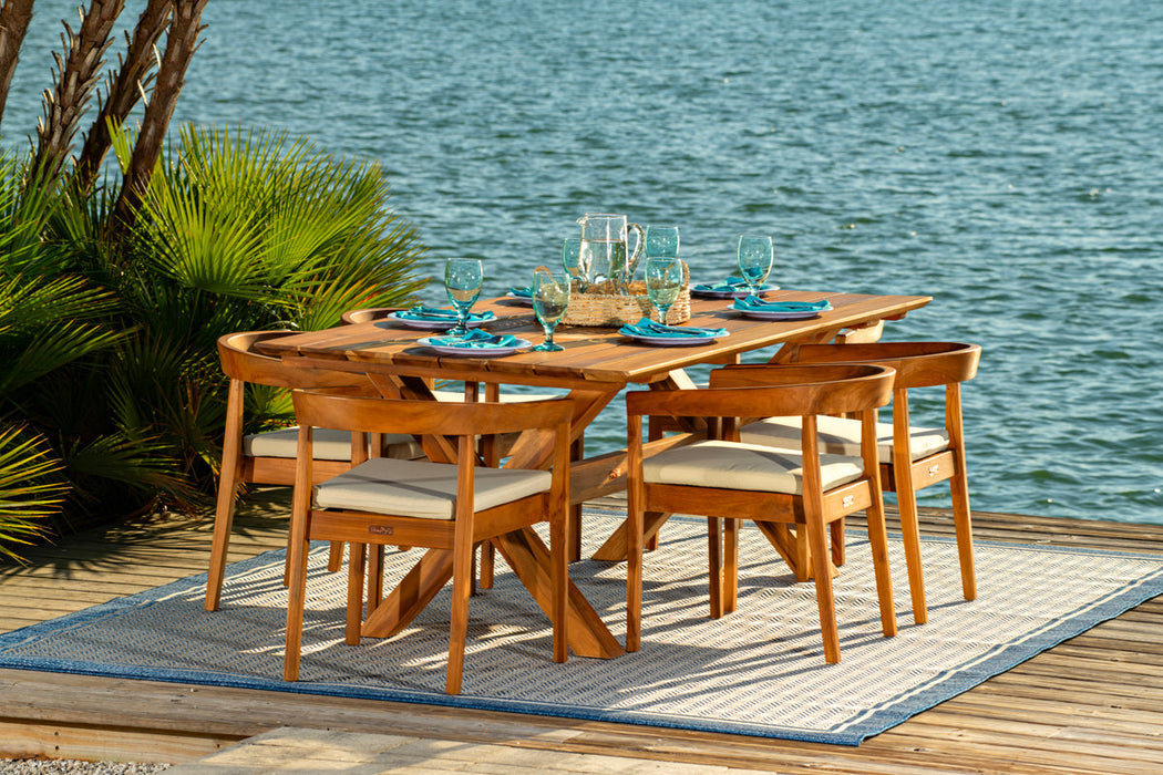 Panama Jack Bali Teak 7 Pc. Dining Set