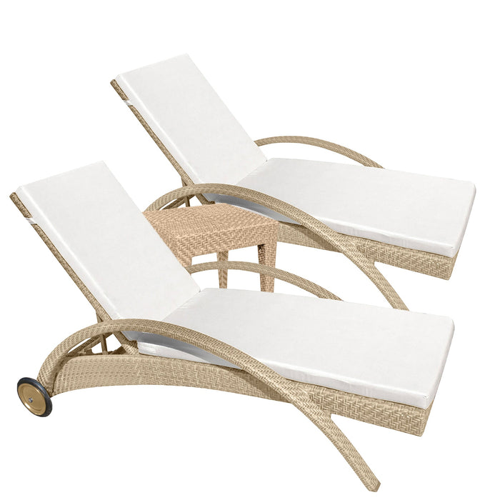Panama Jack Austin 3-Piece Chaise Lounge Set with Cushions