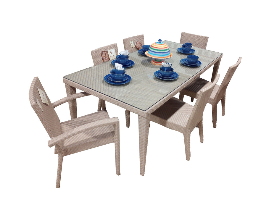 Panama Jack Austin 7-Piece Rectangular Dining Set with Cushions