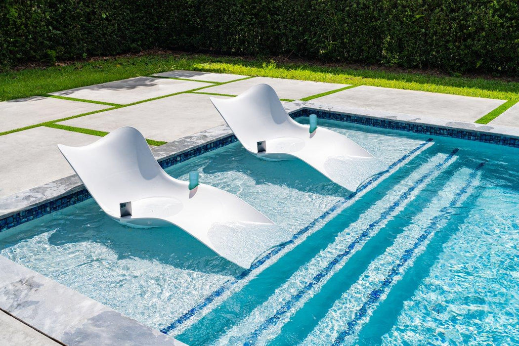 Panama Jack Set of 2 Wave In-Pool Chaise Lounger