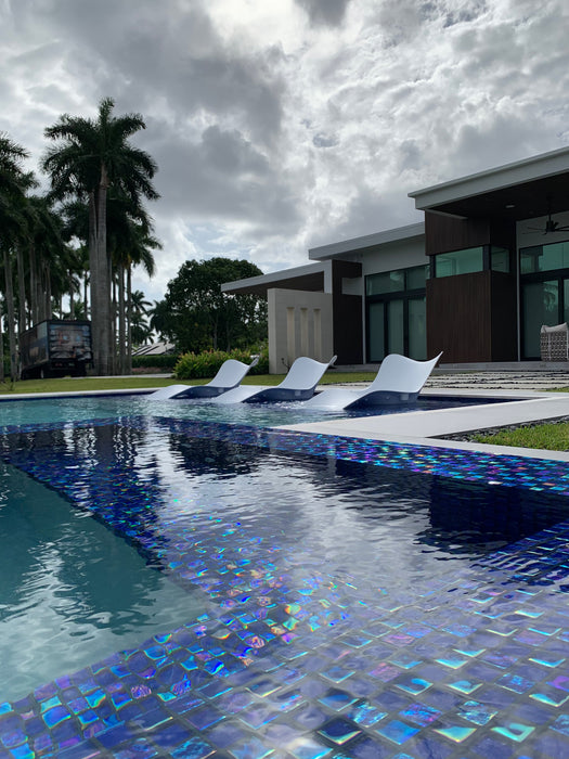 Panama Jack Wave Set of 4 Wave In-Pool Chaise Loungers