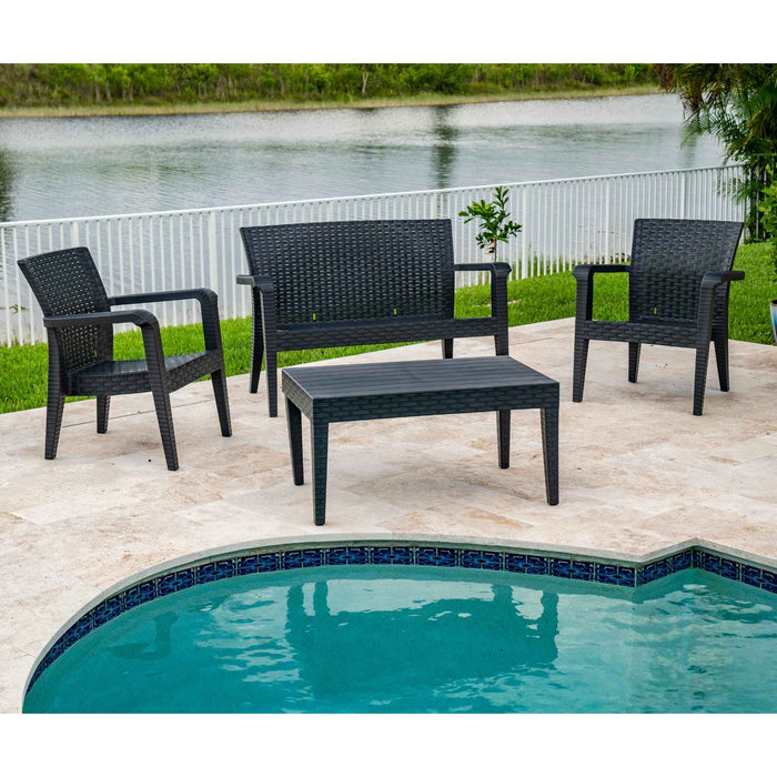 Alaska 4-Piece Seating Set - Anthracite