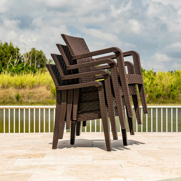 Alaska 4-Piece Seating Set - Brown