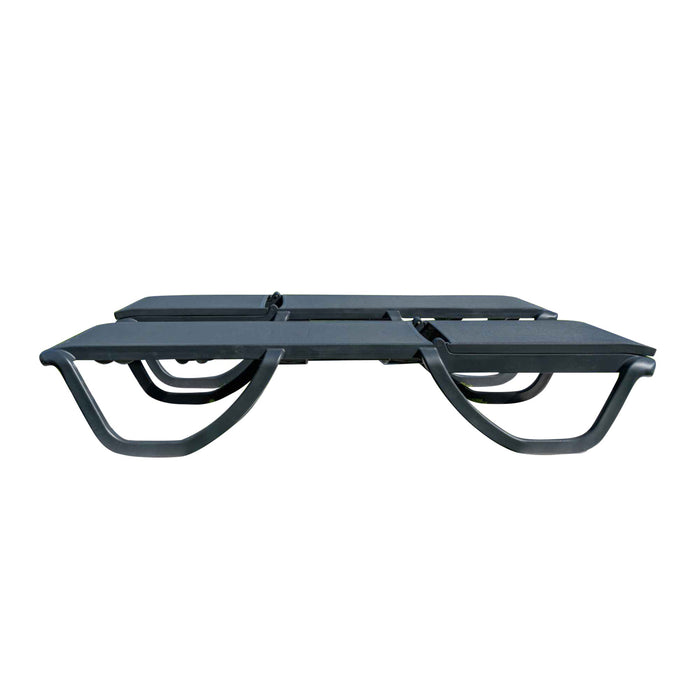 Florence Set of 2 Chaise Lounger - Anthracite - Anthracite Sling