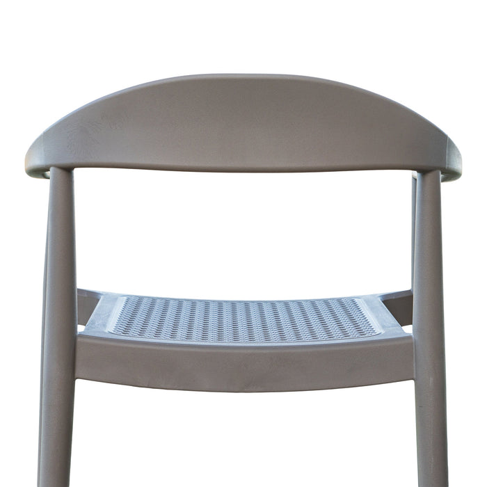 Kennedy Set of 2 Stackable Armchair-Cappuccino