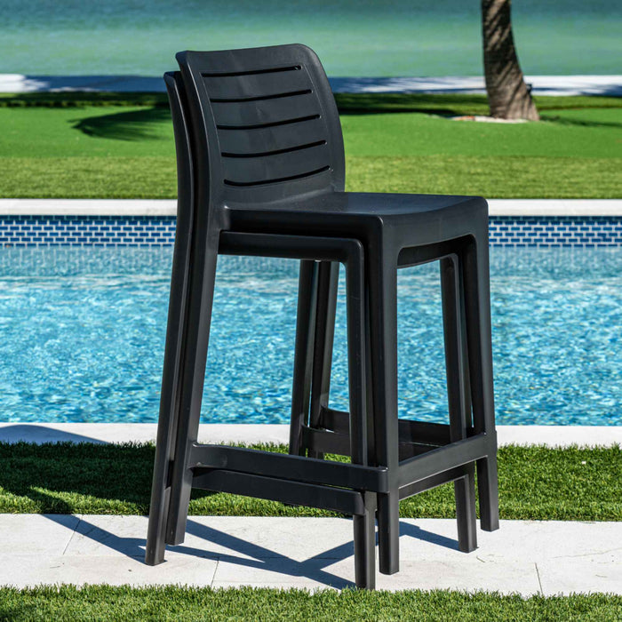 Leva Set of 2 Barstools - Anthracite