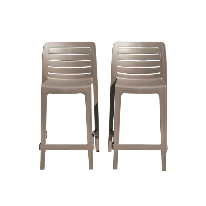 Leva Set of 2 Barstools - Cappucino