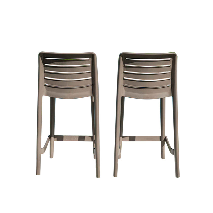 Leva Set of 2 Barstools - Cappucino