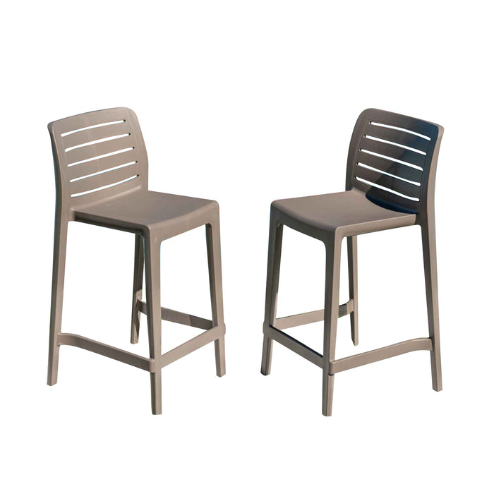 Leva Set of 2 Barstools - Cappucino