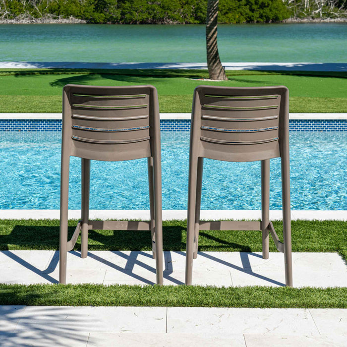 Leva Set of 2 Counterstools - Cappucino