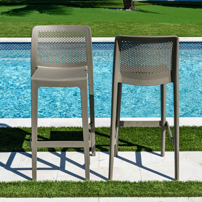 Lisa Set of 2 Barstools - Cappucino