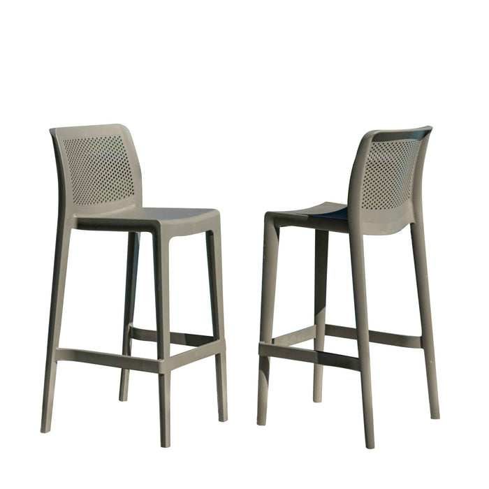 Lisa Set of 2 Barstools - Cappucino