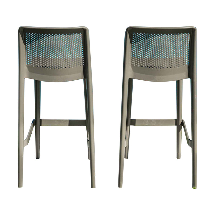 Lisa Set of 2 Barstools - Cappucino