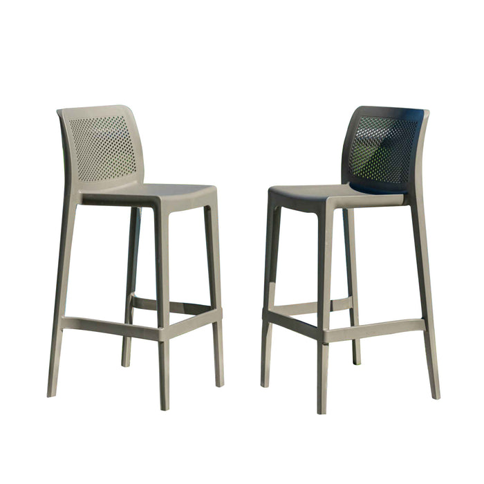 Lisa Set of 2 Barstools - Cappucino