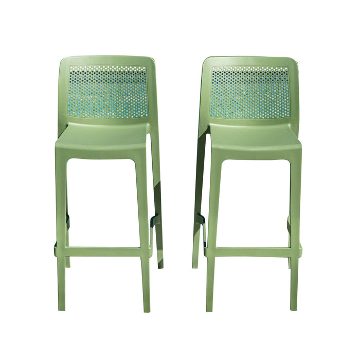 Lisa Set of 2 Barstools - Green