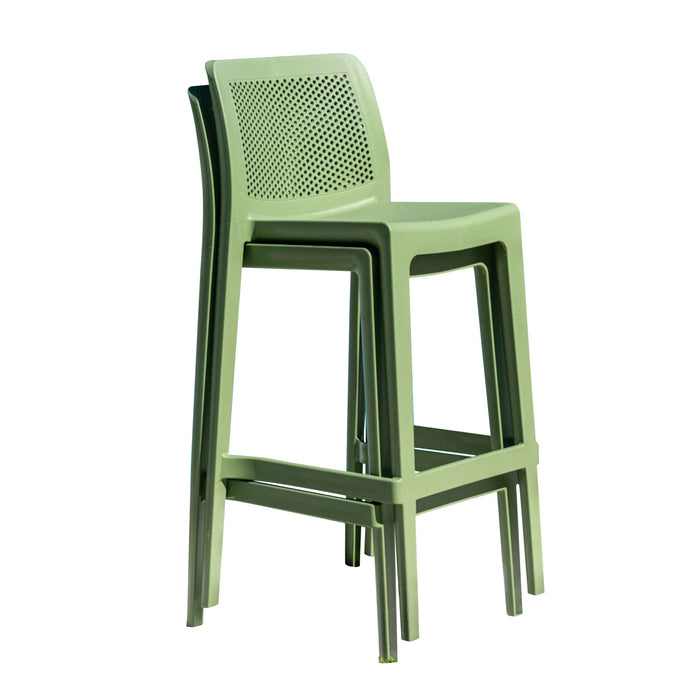 Lisa Set of 2 Barstools - Green