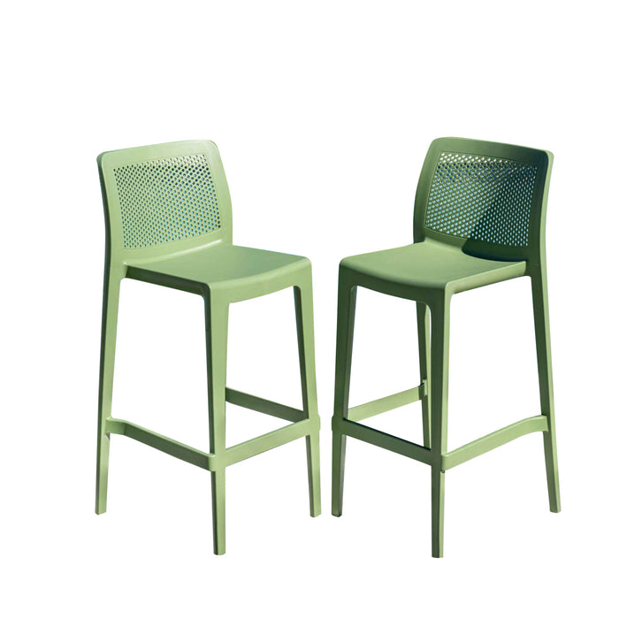 Lisa Set of 2 Barstools - Green