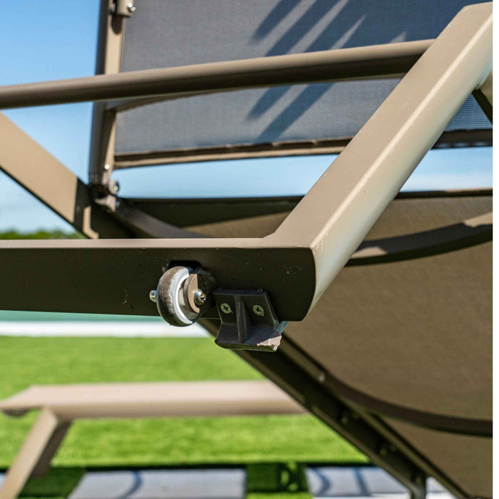 Odessa Set of 2 Chaise Loungers - Capuccino