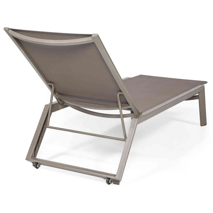 Odessa Set of 2 Chaise Loungers - Capuccino