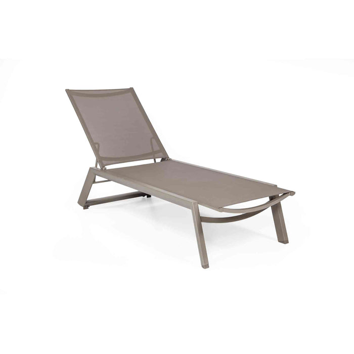 Odessa Set of 2 Chaise Loungers - Capuccino