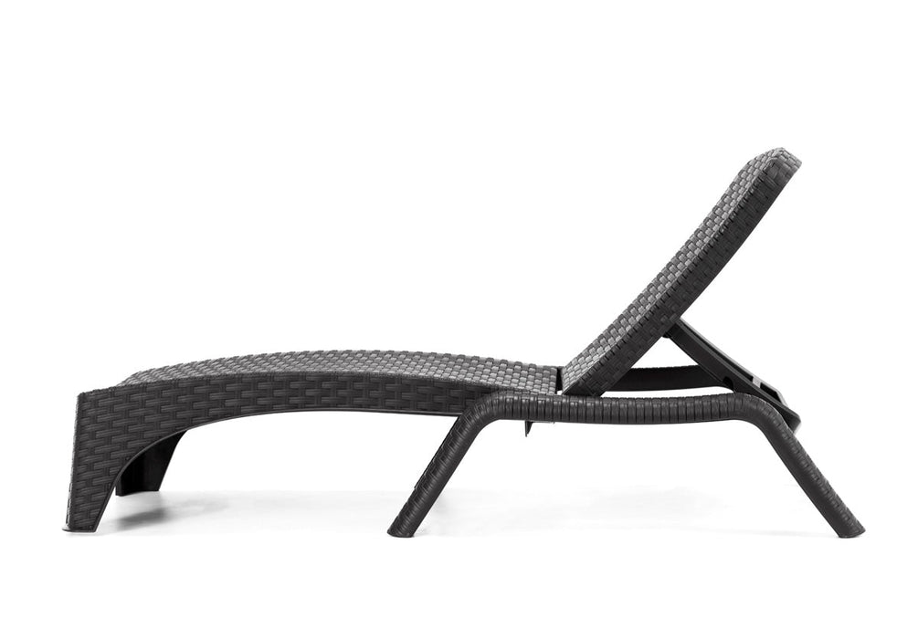 Roma Set of 2 Chaise Lounger-Anthracite