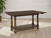 Ashley Furniture Sturlayne end table with a dark wood finish and sleek, modern design, featuring a spacious top surface.